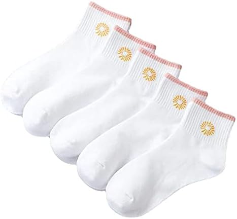 6/12 Pairs Womens Daisy Cotton Socks Vintage Patterned Crew Novelty Ankle Cute Floral Casual Dress Socks